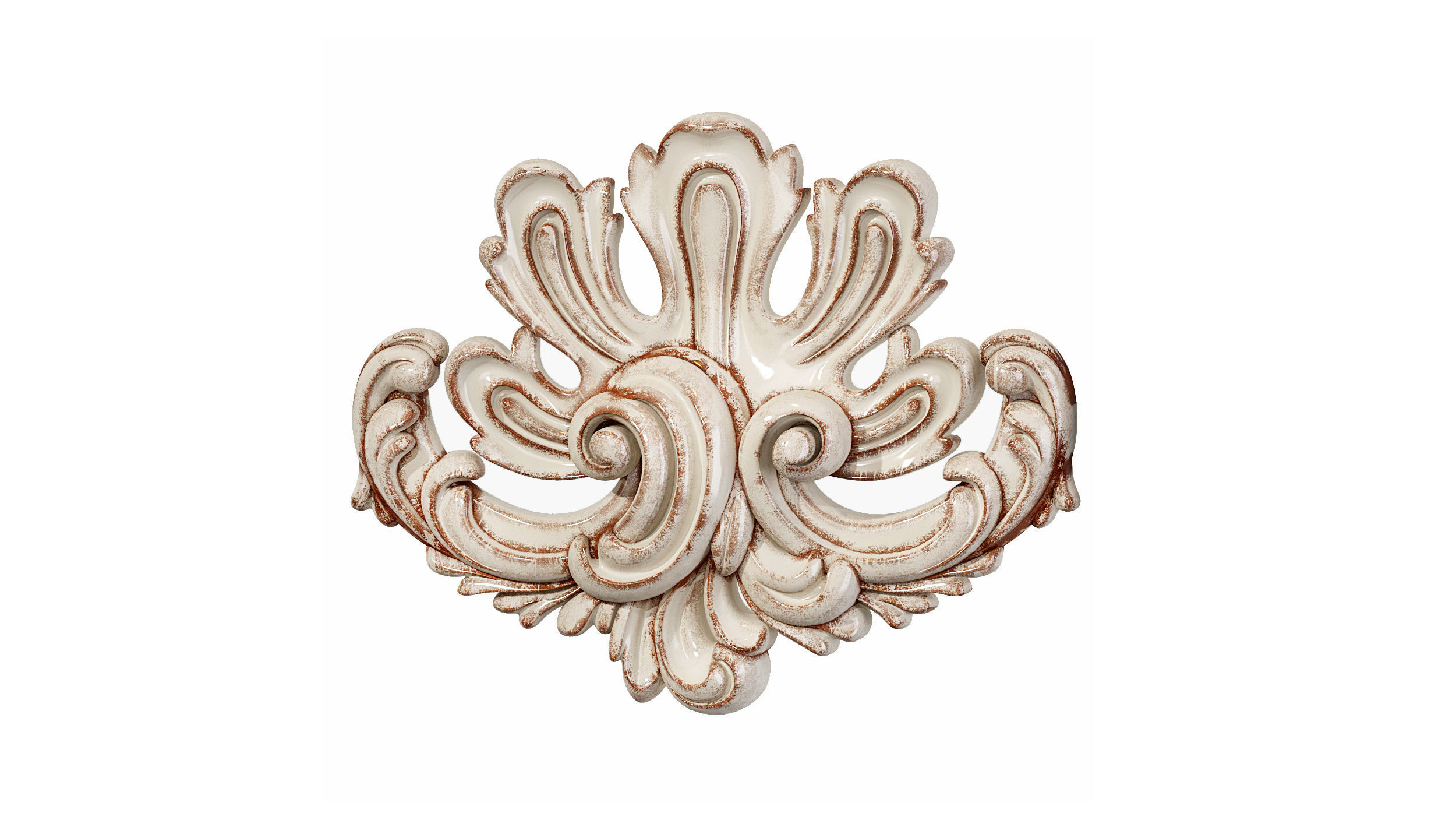 Classic carved 124 3D model_3