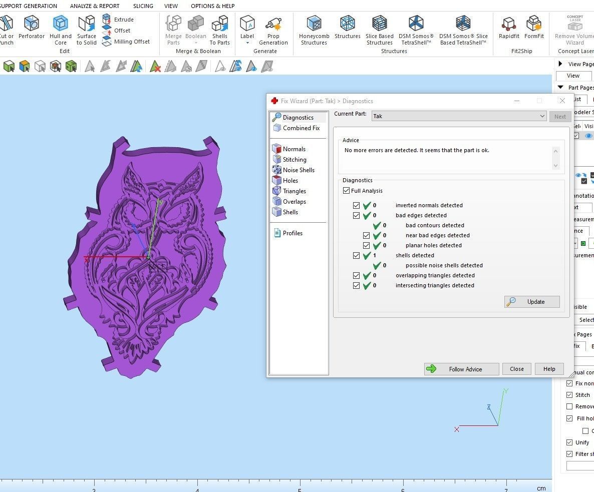 Owl pendant 3D print model_4