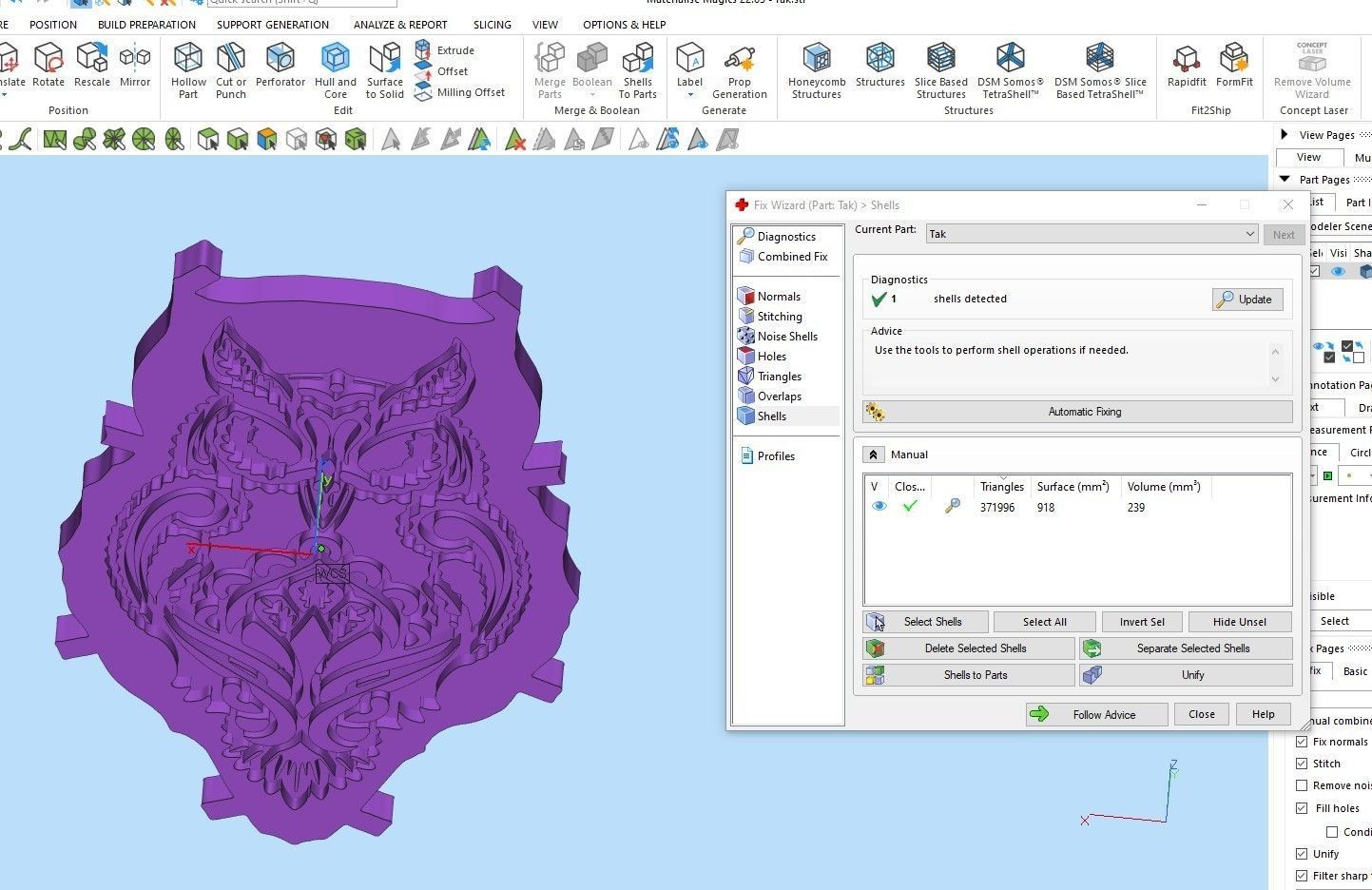 Owl pendant 3D print model_5