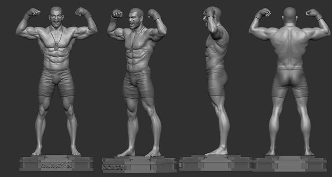 Karlos Vemola Oktagon -Statue  3D print model