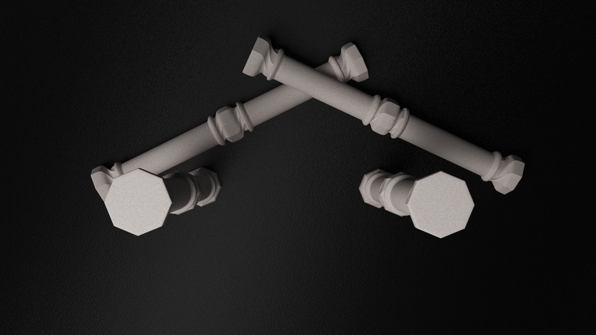 Column - Casa Batllo main room - Gaudi 3D model_8