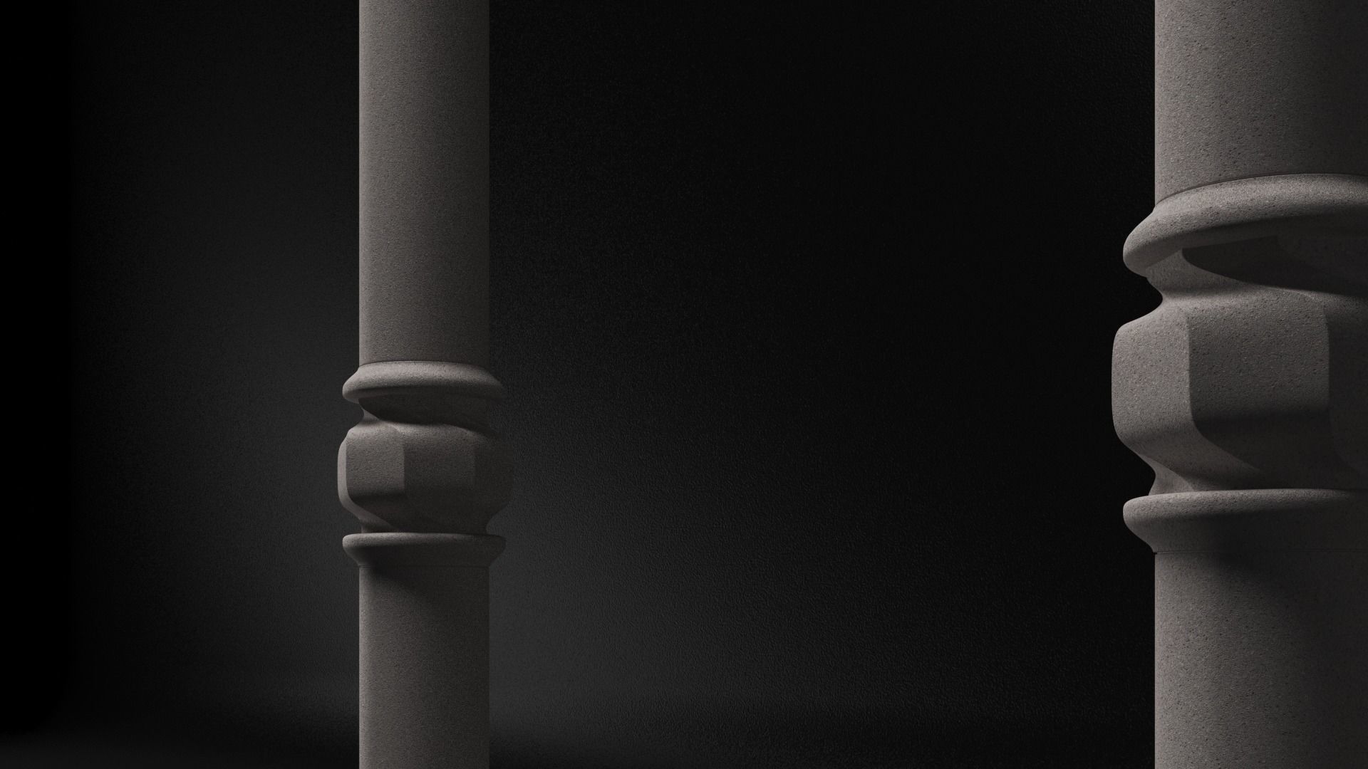 Column - Casa Batllo main room - Gaudi 3D model_4