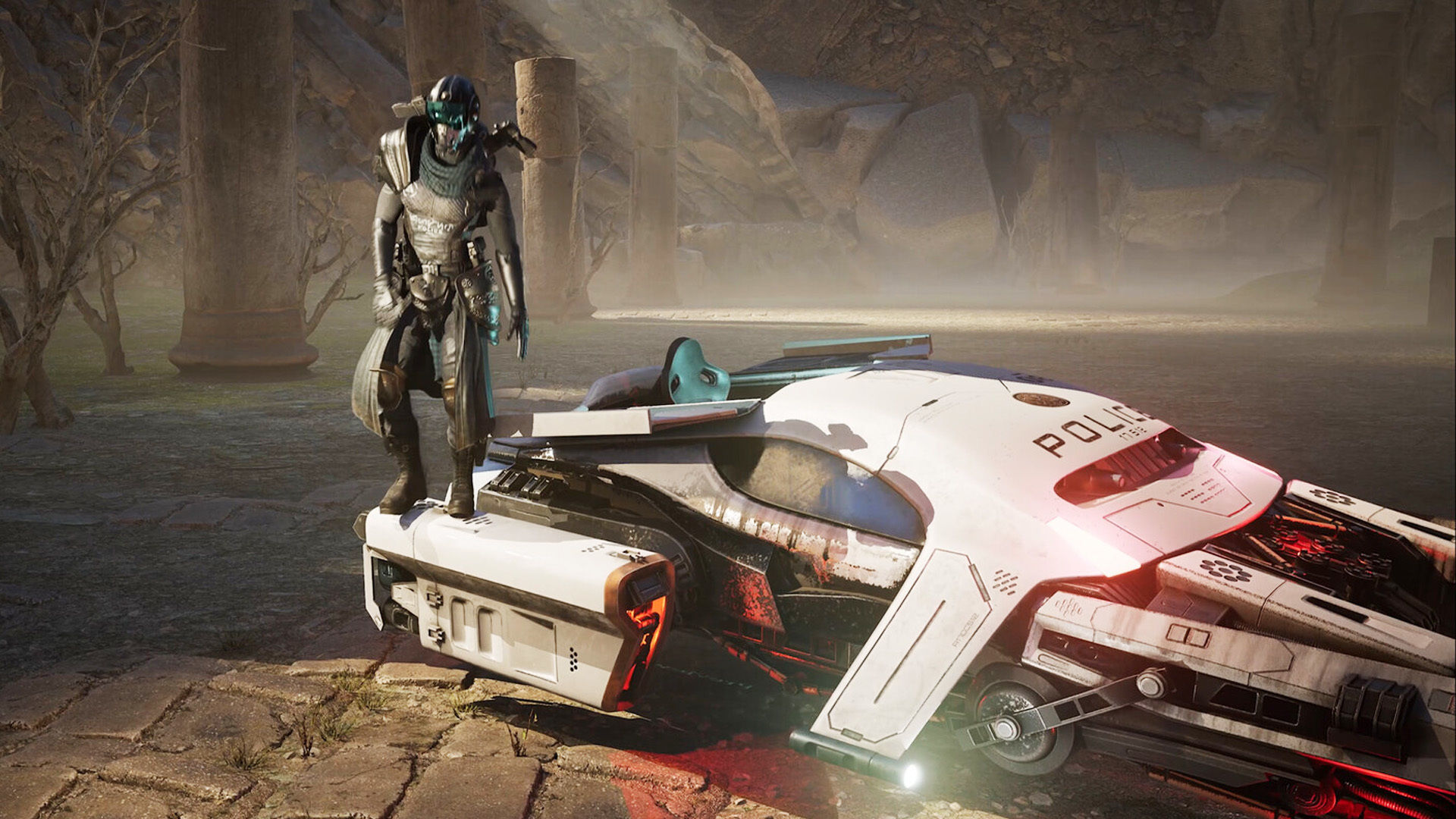 All 3 Sci-fi Vehicles Hover Bike Car 3D Model Rigged Low-poly 3D model_12