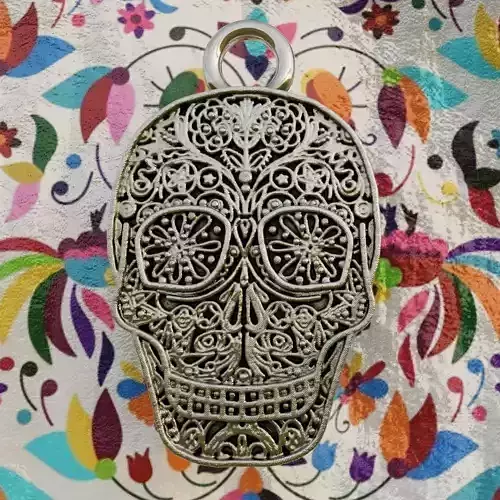calaverita pendant - skull pendant 3D print model