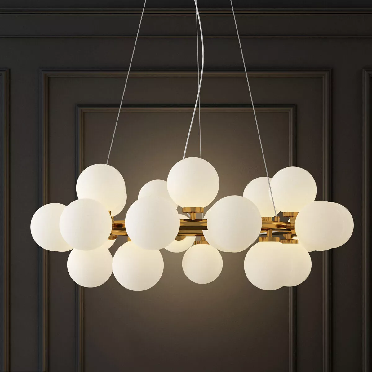 Suspended lamp the mimosa pendant by atelier areti 3D model
