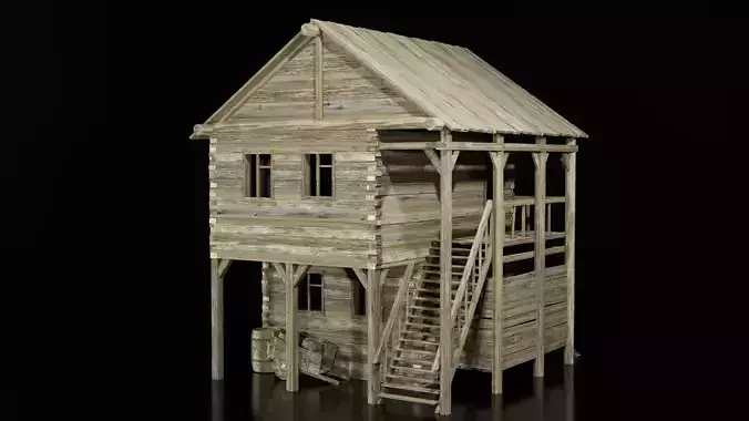 HOUSE VILLAGE Low-poly 3D model