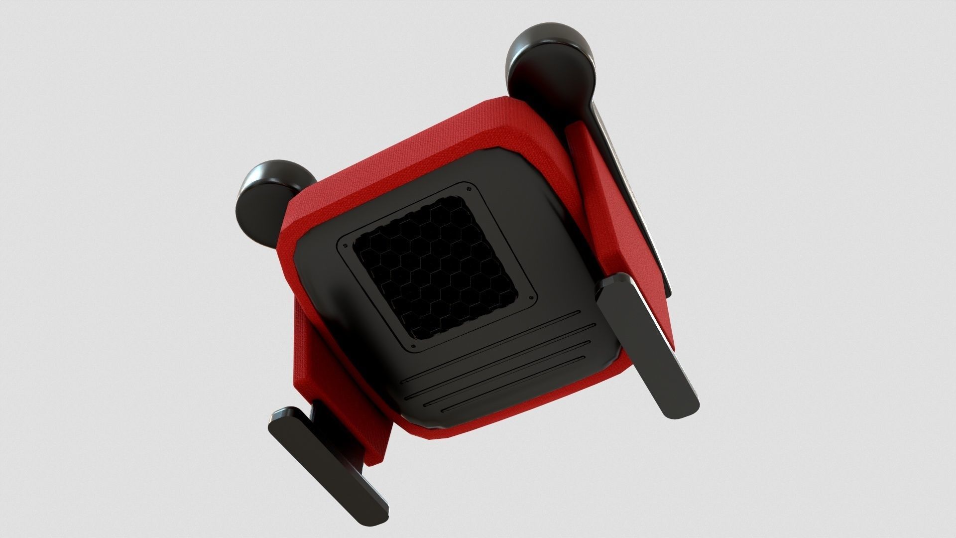 Stylized Theater Chair Low-poly 3D model_6