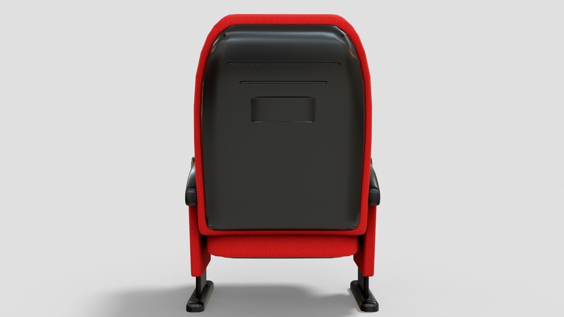 Stylized Theater Chair Low-poly 3D model_9