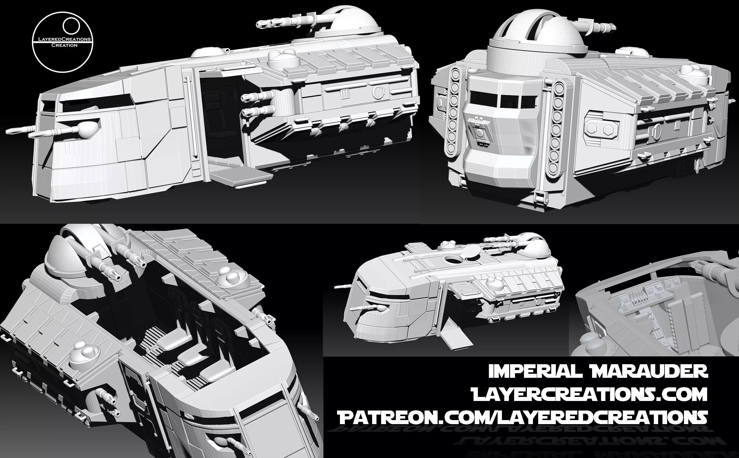 ITT Marauder Assault Bus 3D print model