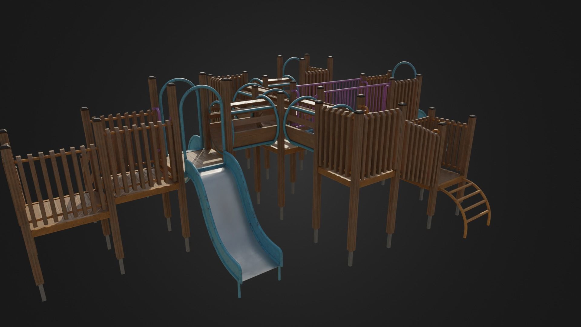 Playground toy 01 Low-poly 3D model_30