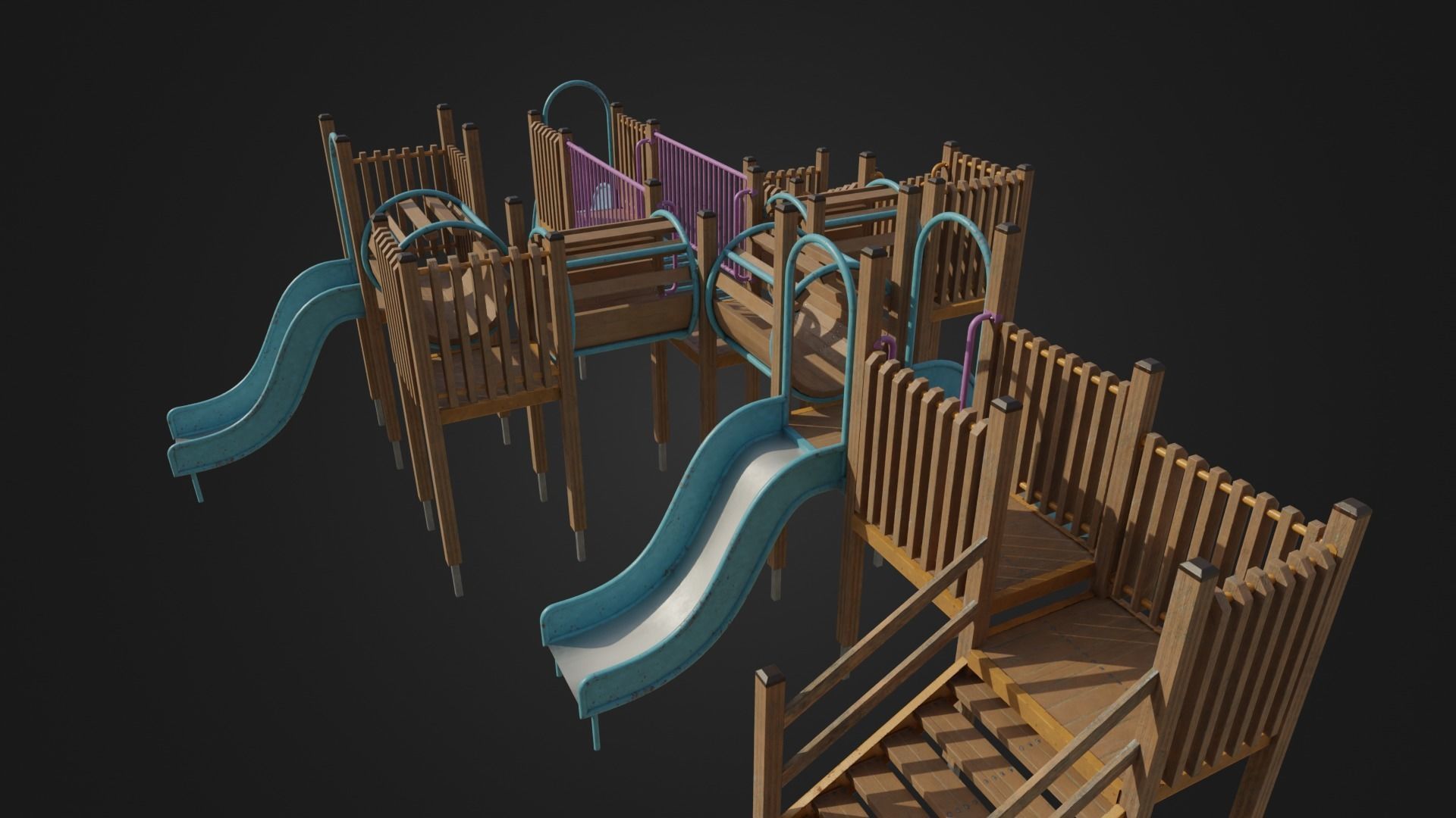 Playground toy 01 Low-poly 3D model_39