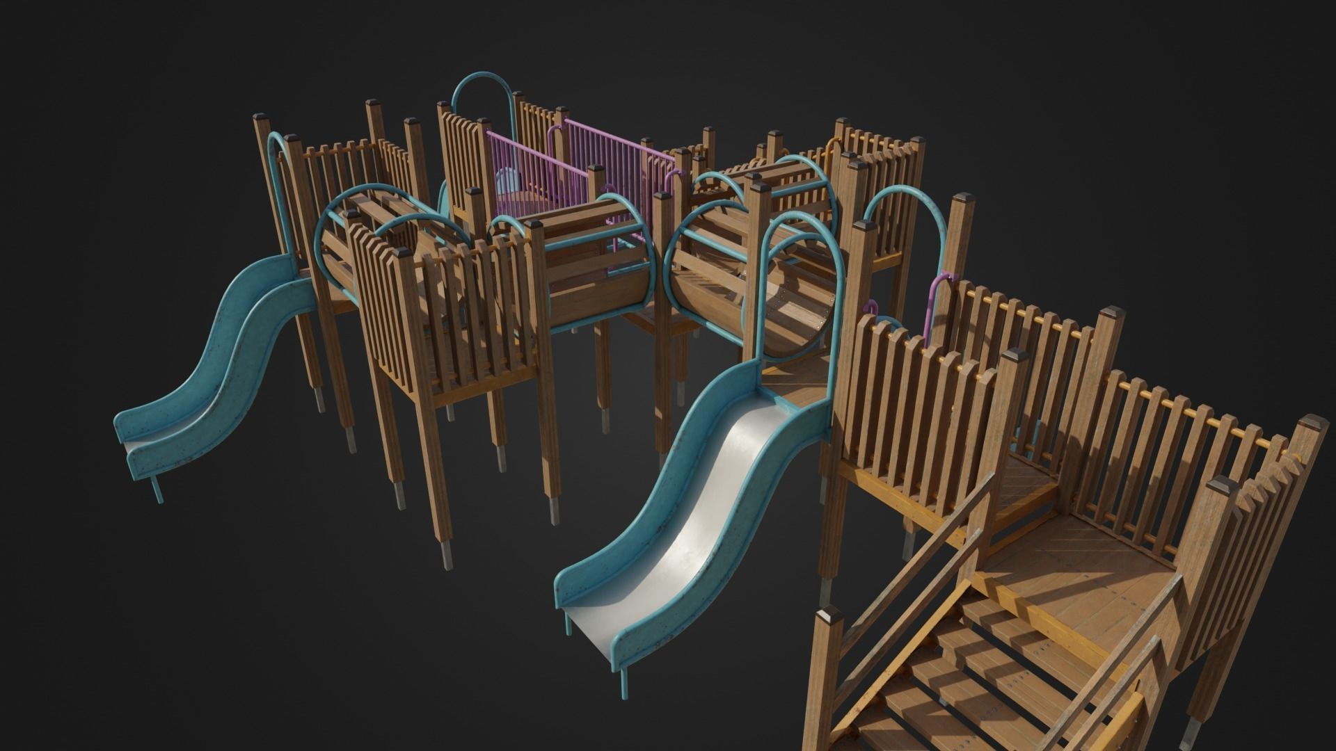 Playground toy 01 Low-poly 3D model_40