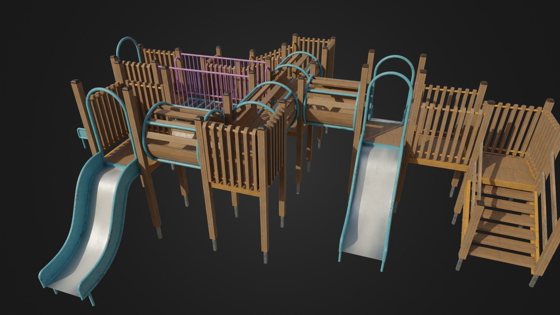 Playground toy 01 Low-poly 3D model_43
