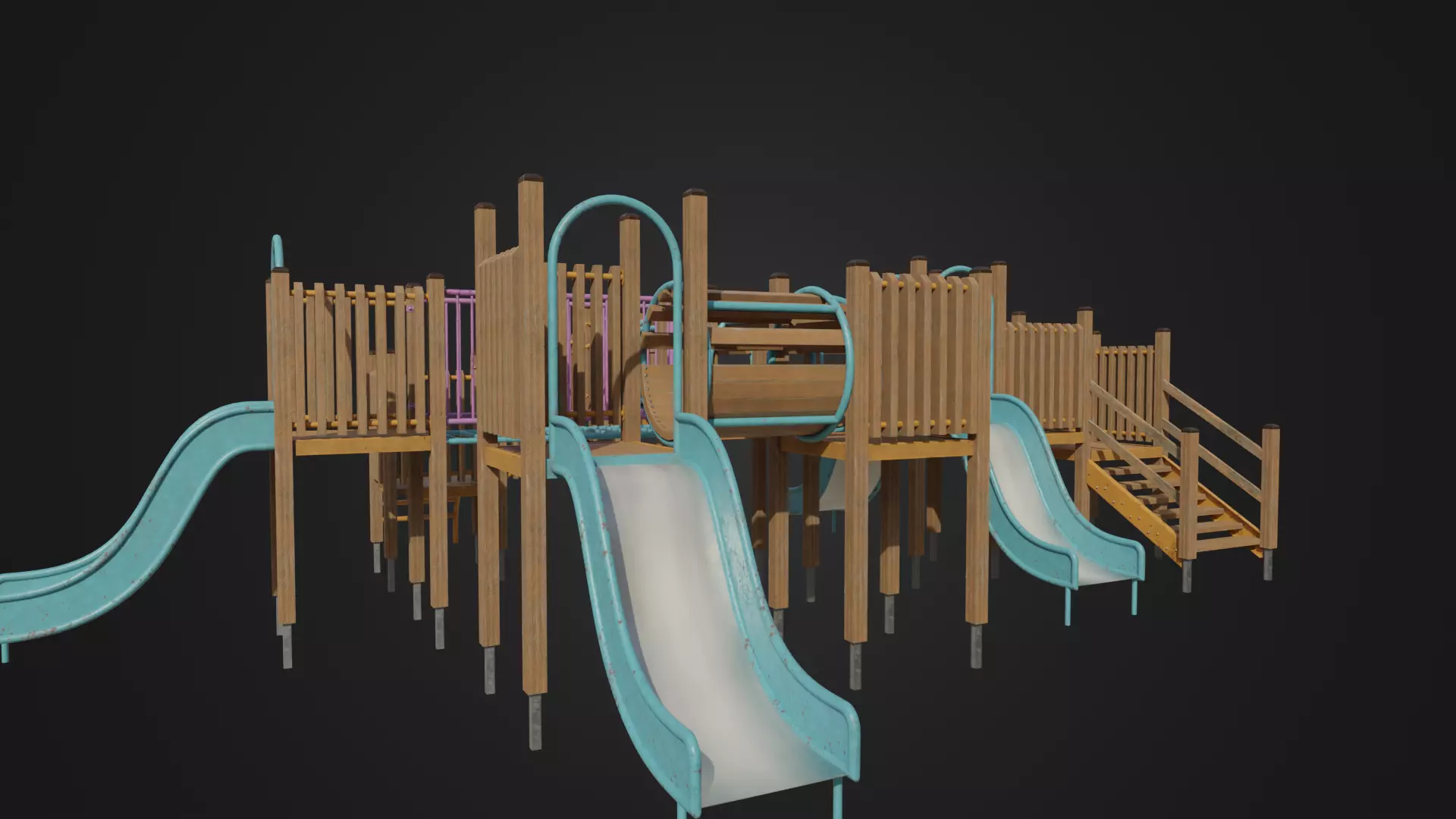 Playground toy 01 Low-poly 3D model_0