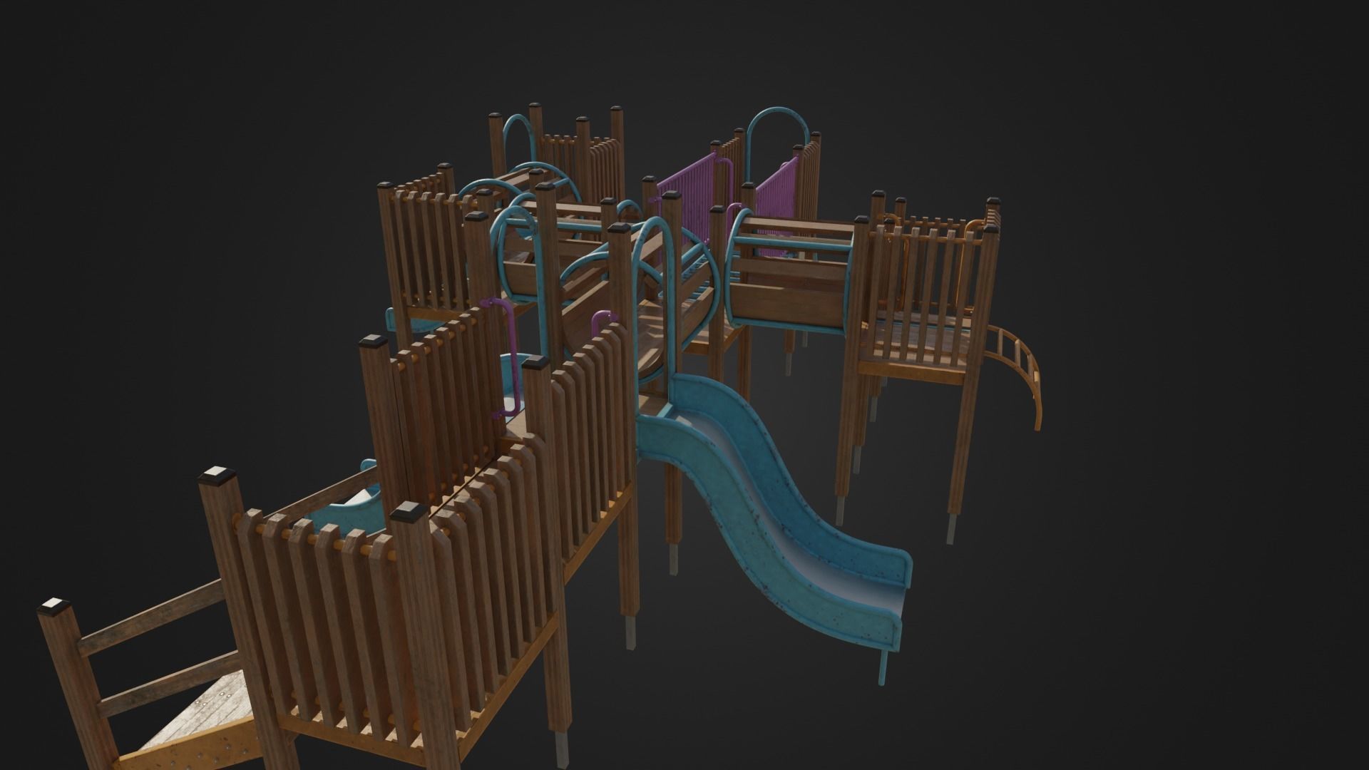 Playground toy 01 Low-poly 3D model_34