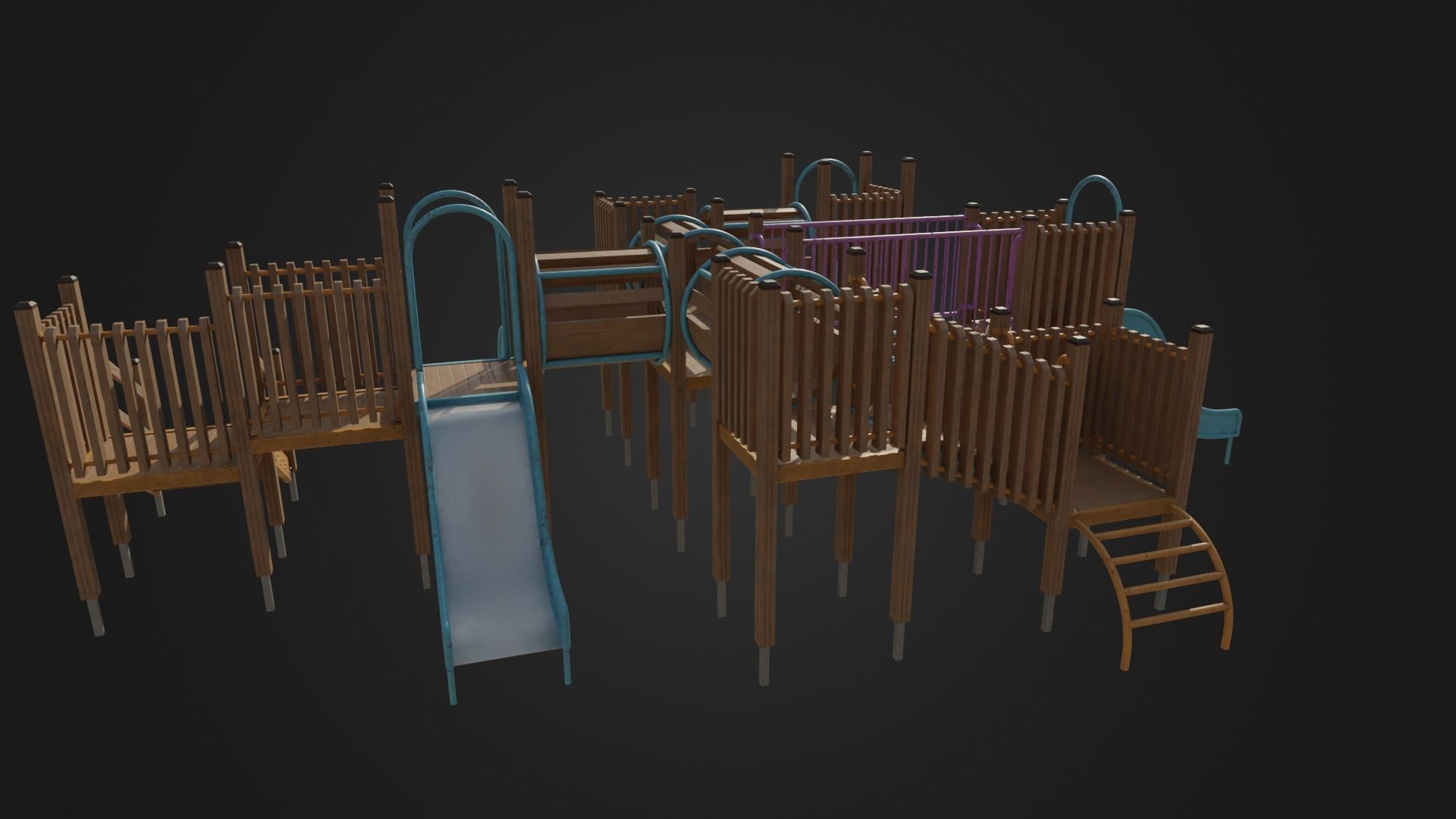 Playground toy 01 Low-poly 3D model_28