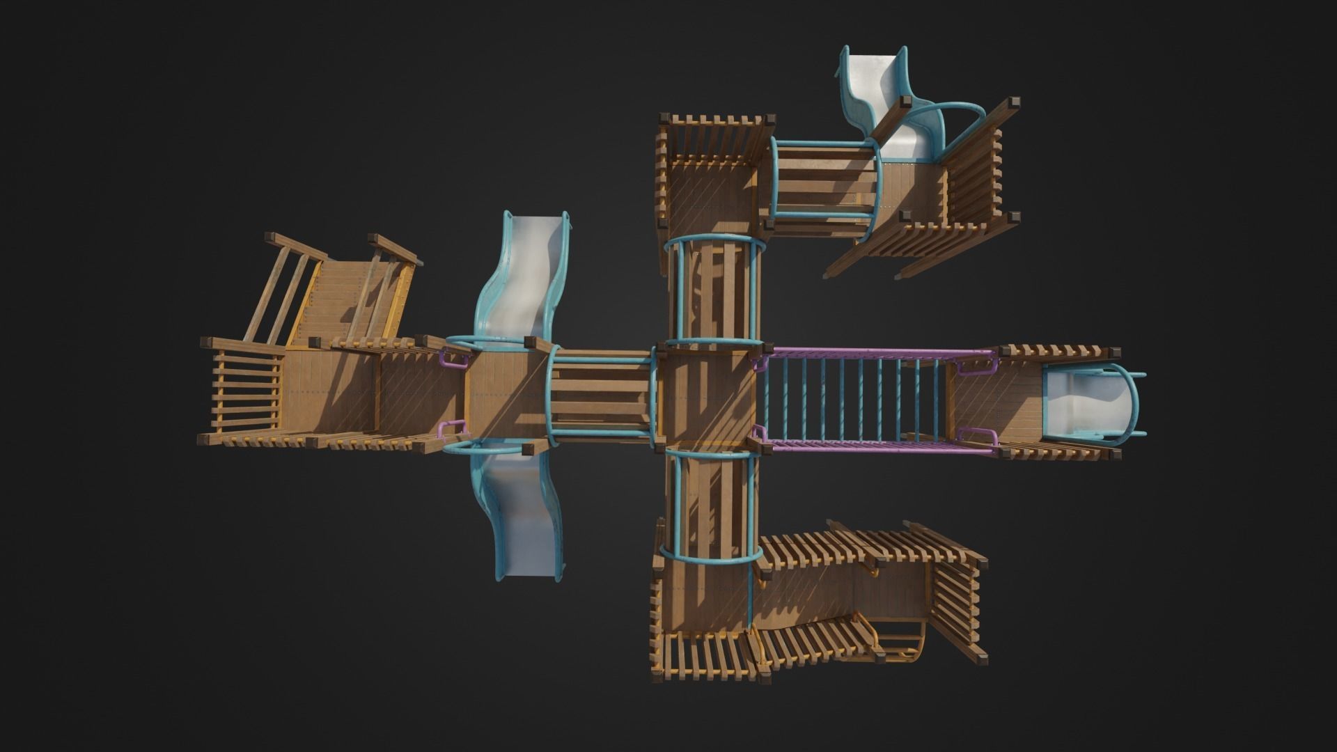 Playground toy 01 Low-poly 3D model_2