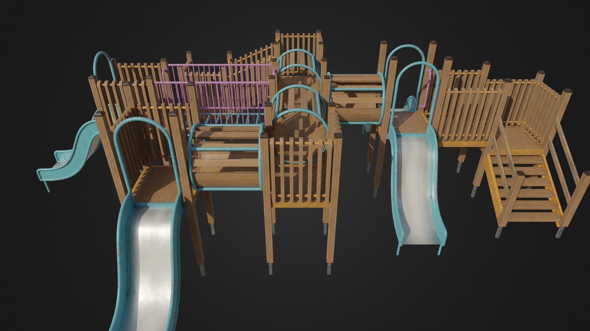 Playground toy 01 Low-poly 3D model_45