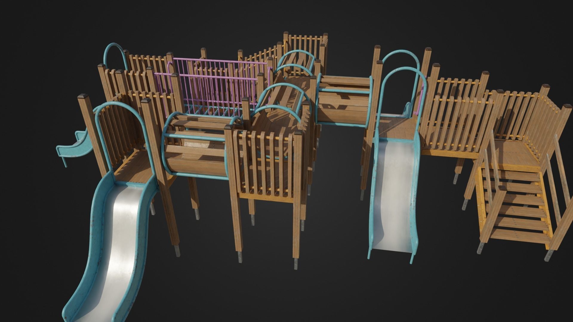 Playground toy 01 Low-poly 3D model_44