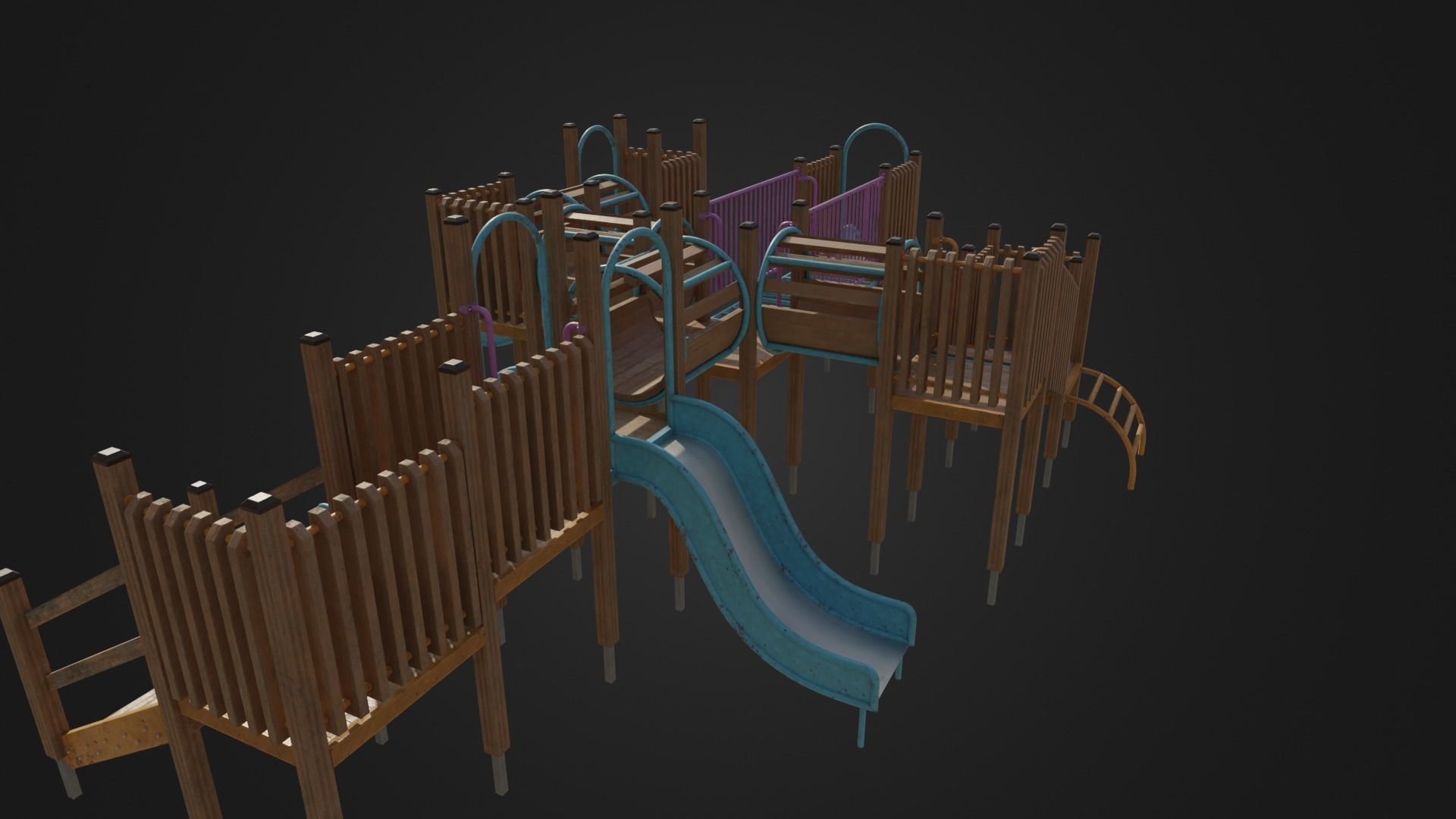 Playground toy 01 Low-poly 3D model_33