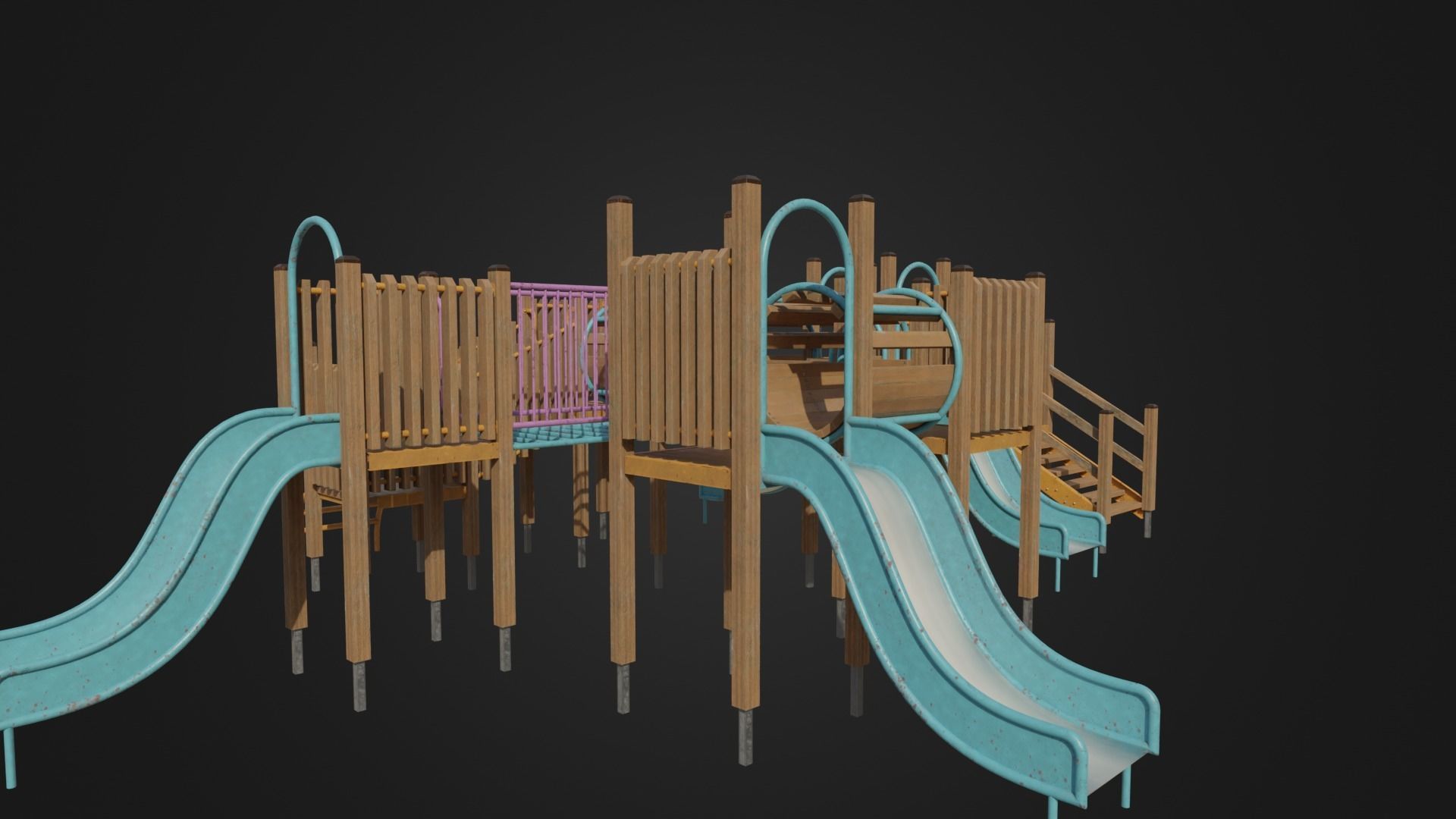 Playground toy 01 Low-poly 3D model_11