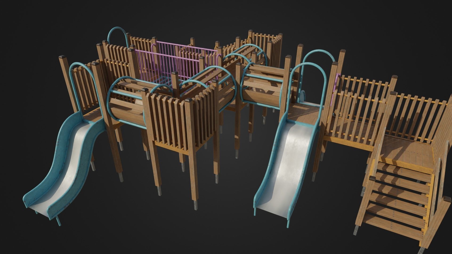 Playground toy 01 Low-poly 3D model_42