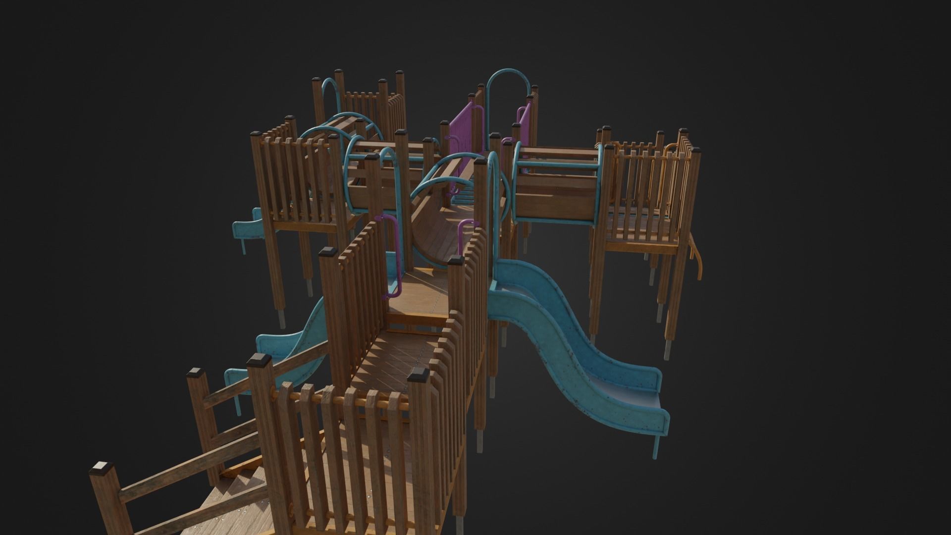Playground toy 01 Low-poly 3D model_35