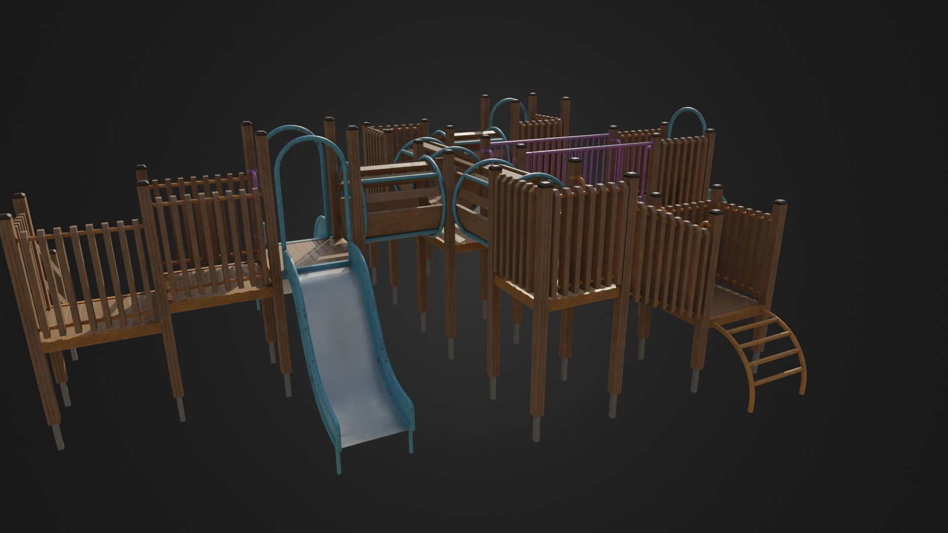 Playground toy 01 Low-poly 3D model_29