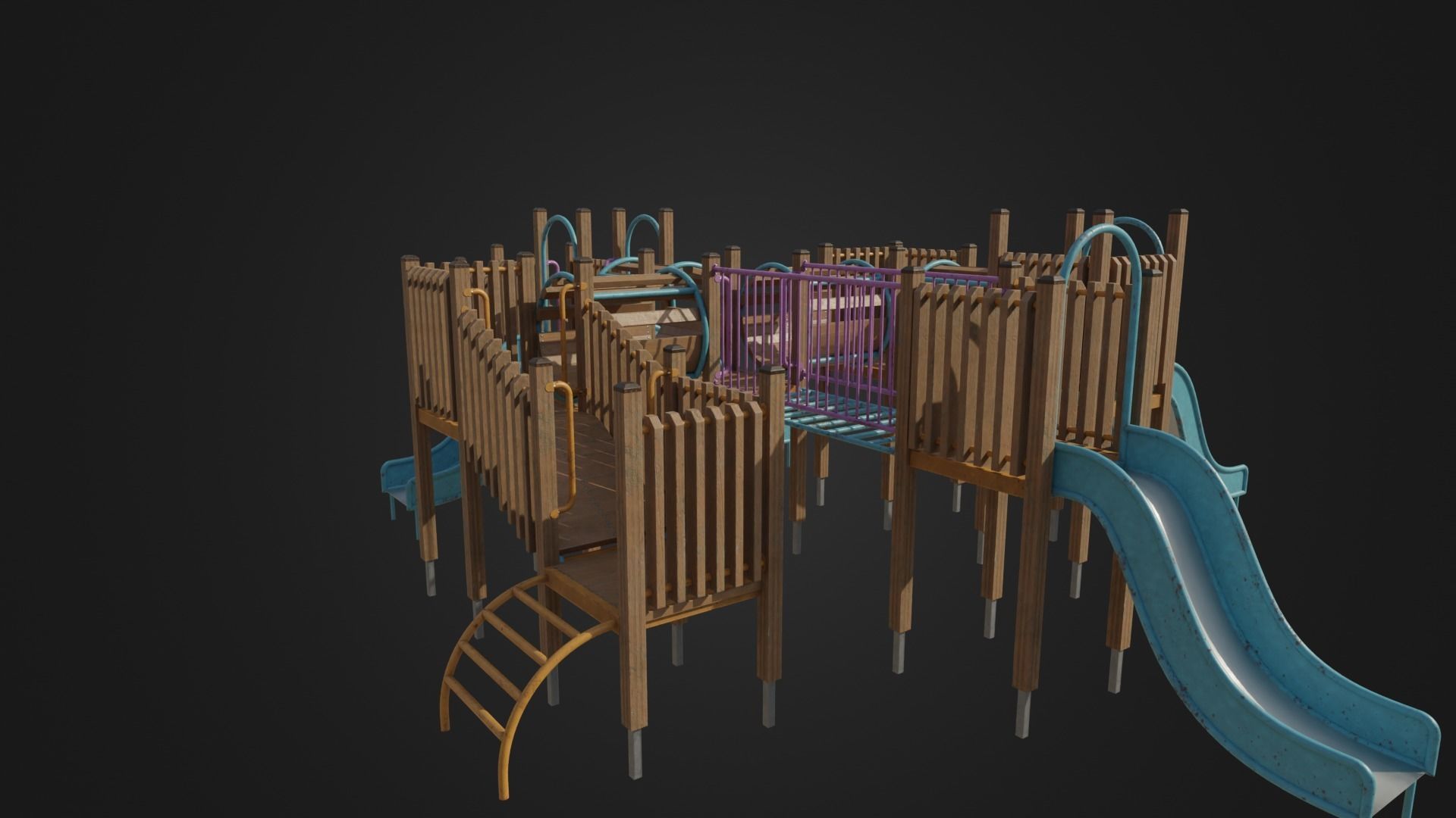 Playground toy 01 Low-poly 3D model_20