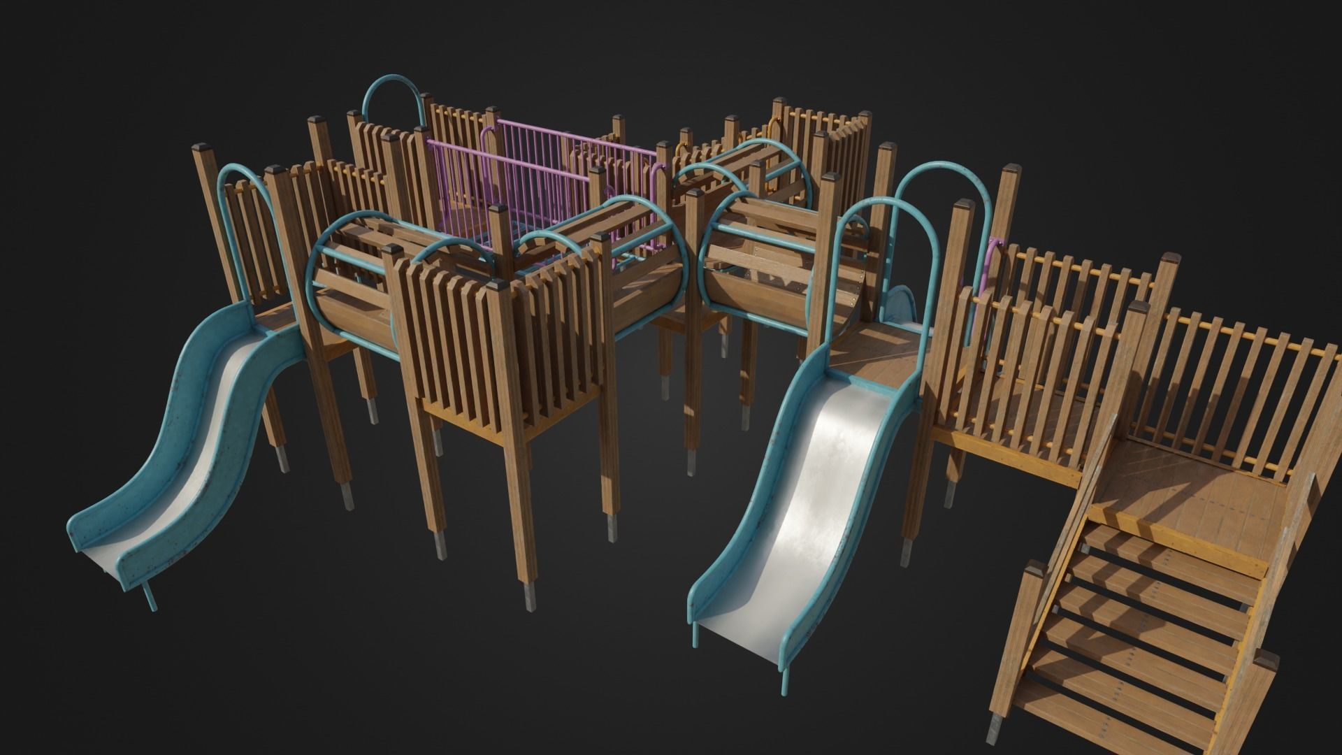 Playground toy 01 Low-poly 3D model_41