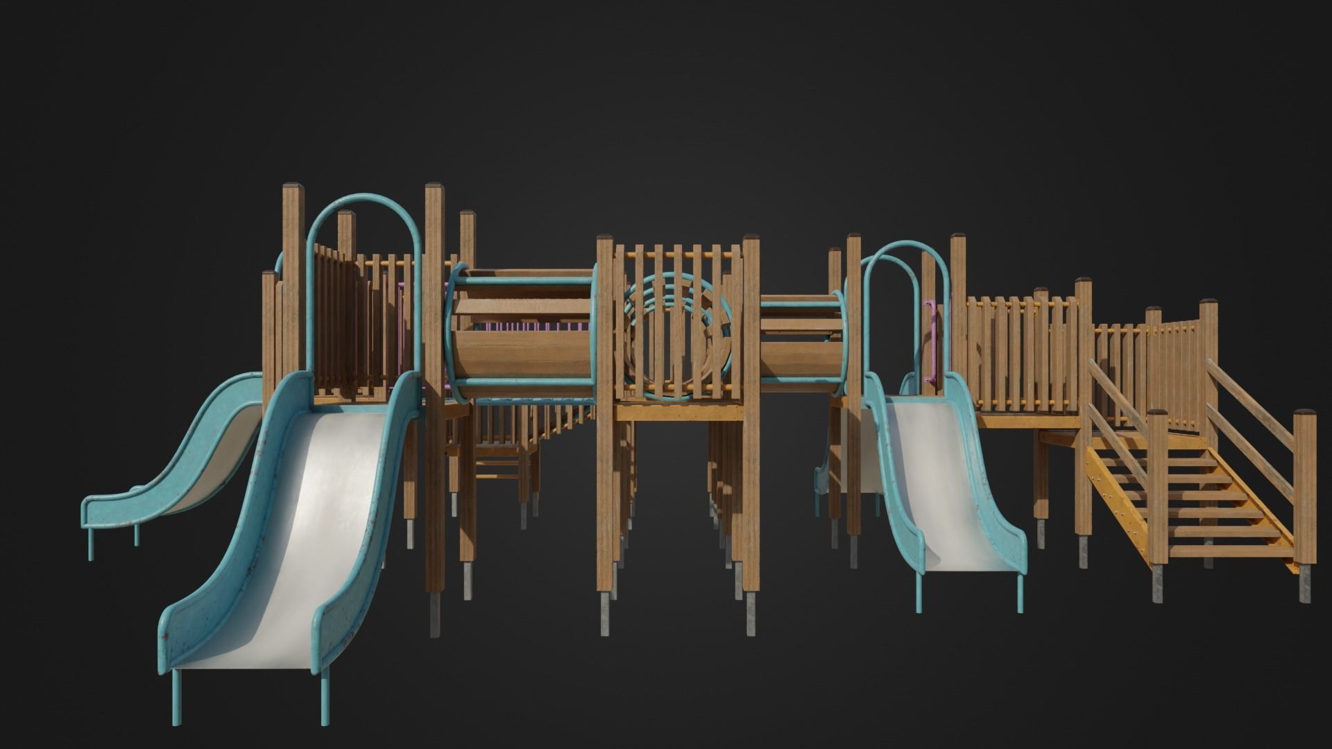 Playground toy 01 Low-poly 3D model_7