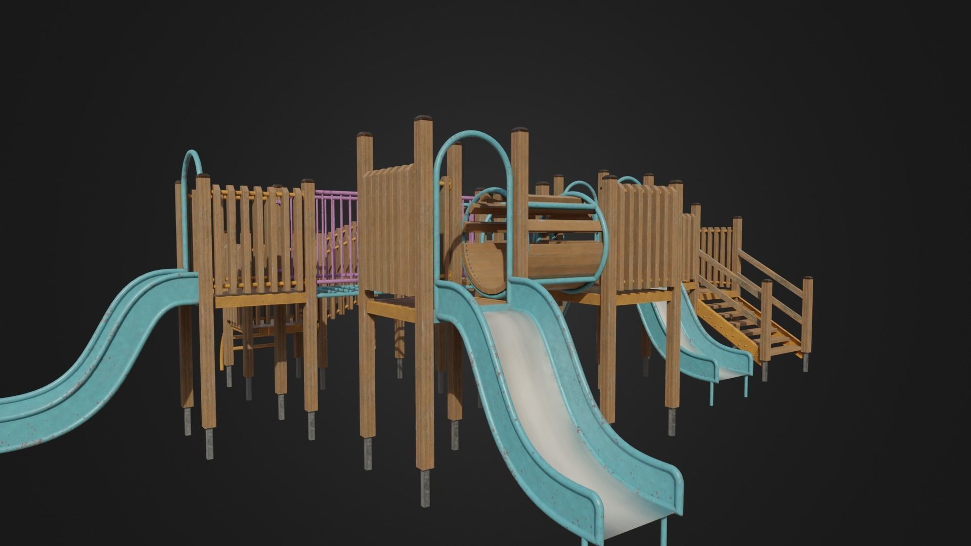 Playground toy 01 Low-poly 3D model_10