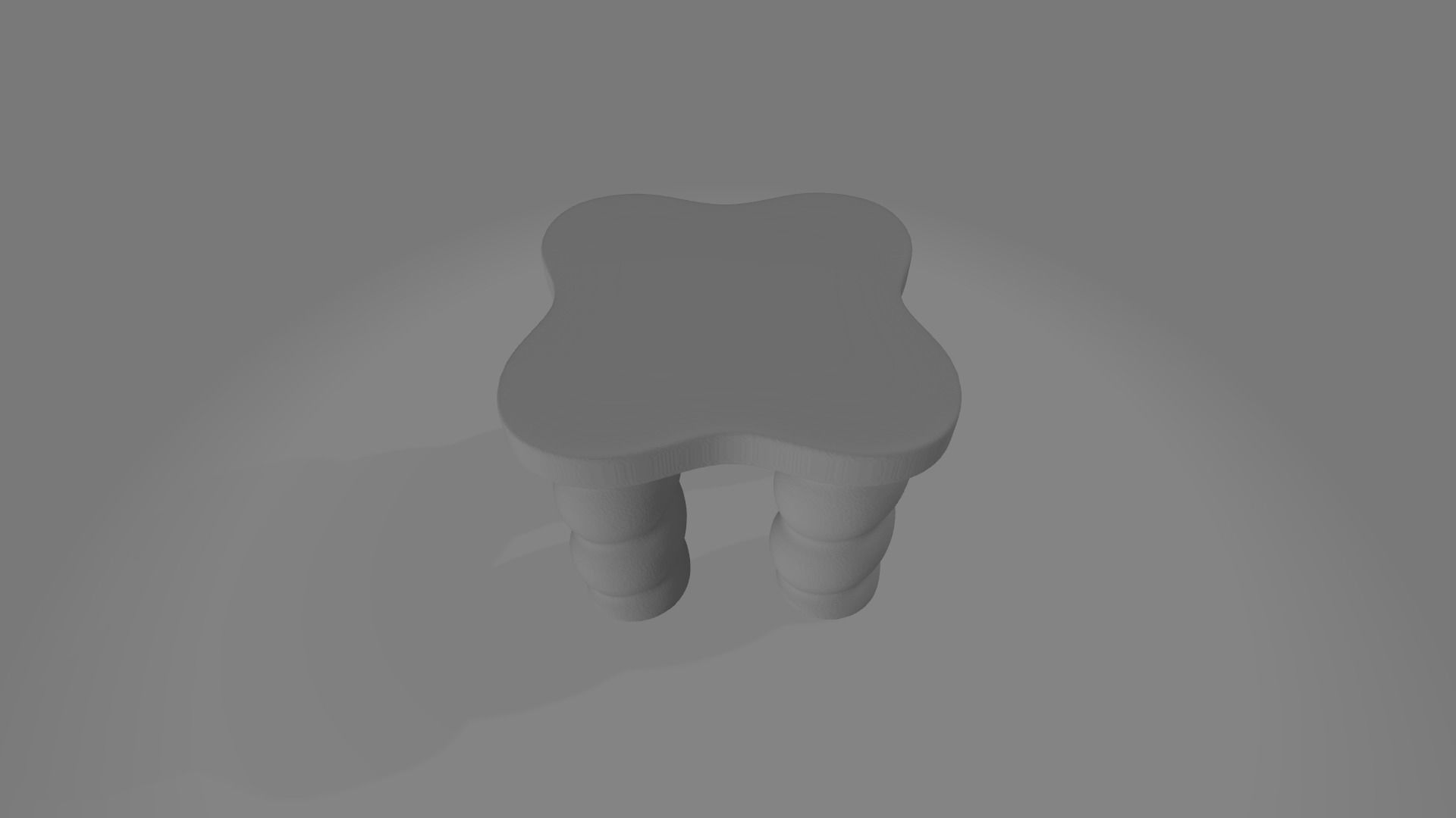 Table stool 3D print model_2