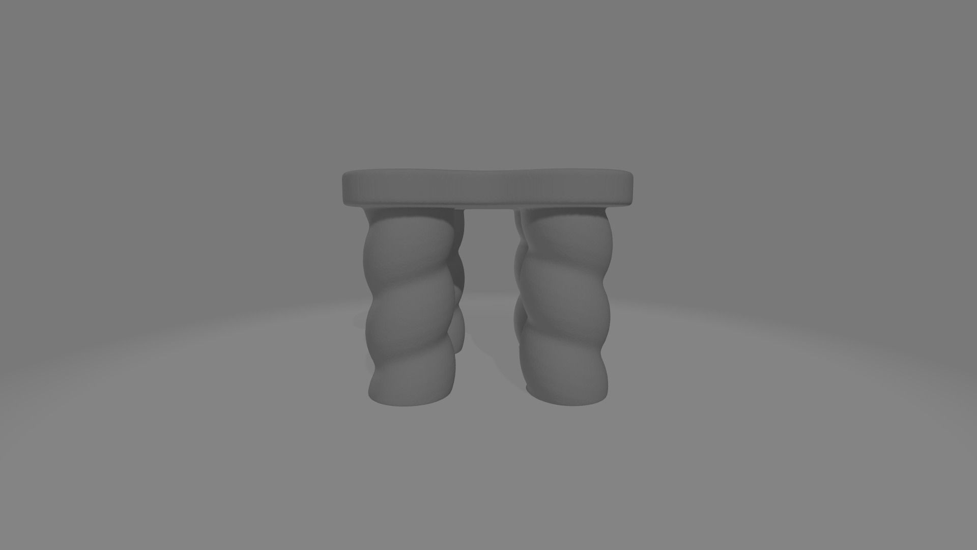 Table stool 3D print model_1