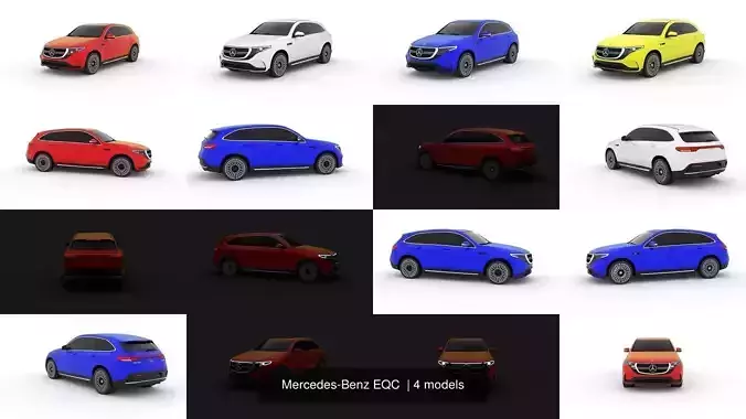 Mercedes-Benz EQC  3D Model Collection
