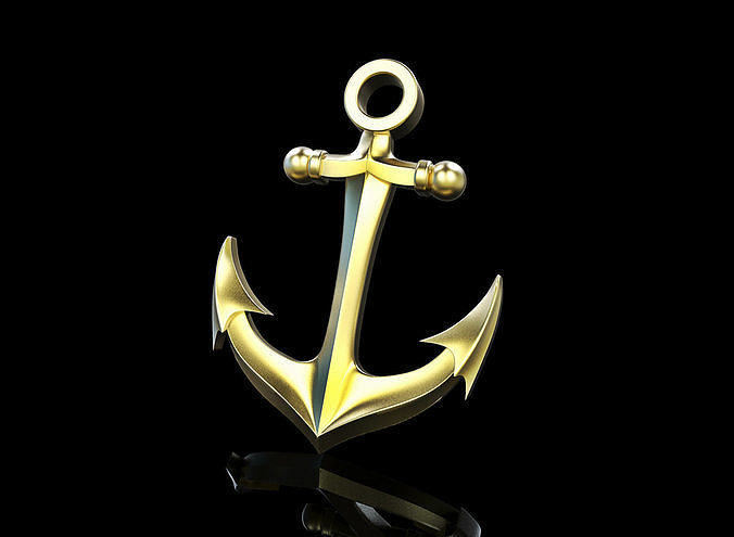 anchor  pendant 3D print model