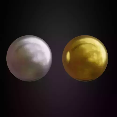 Shiny metallic procedural material