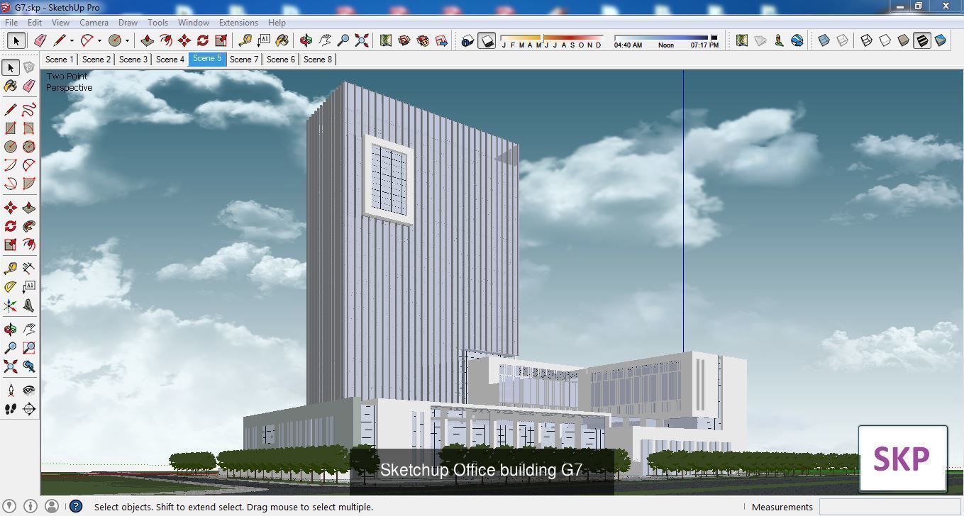 Collection 60 Sketchup Office models _316