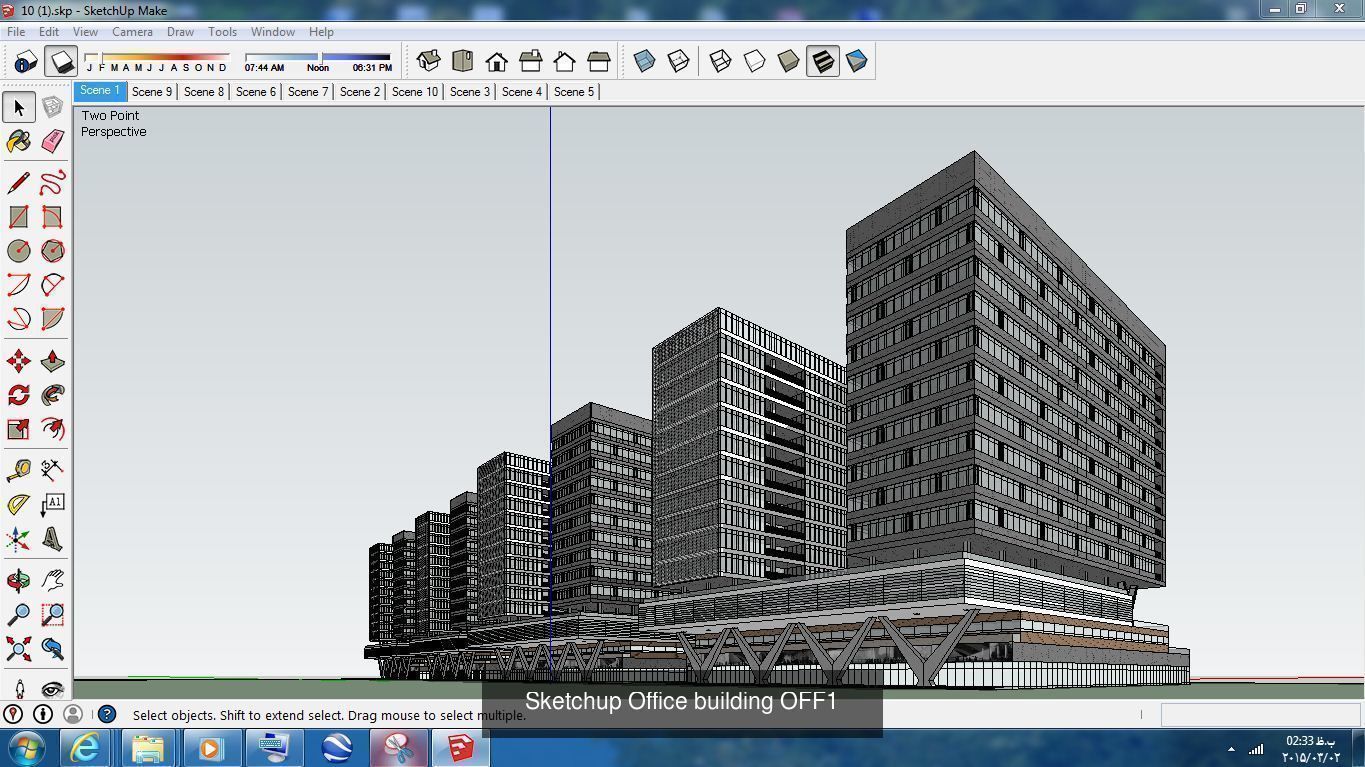 Collection 60 Sketchup Office models _351