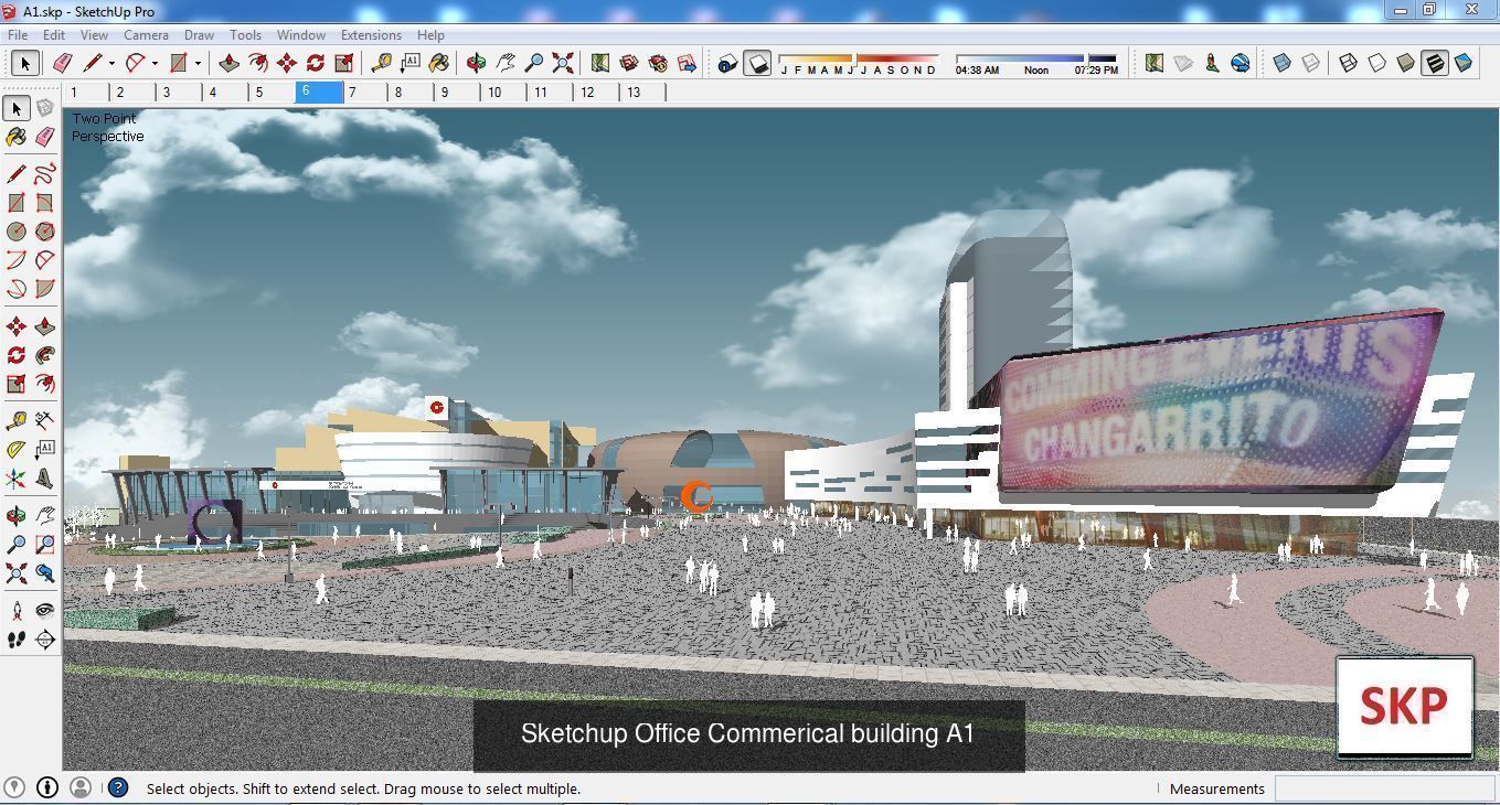 Collection 60 Sketchup Office models _290