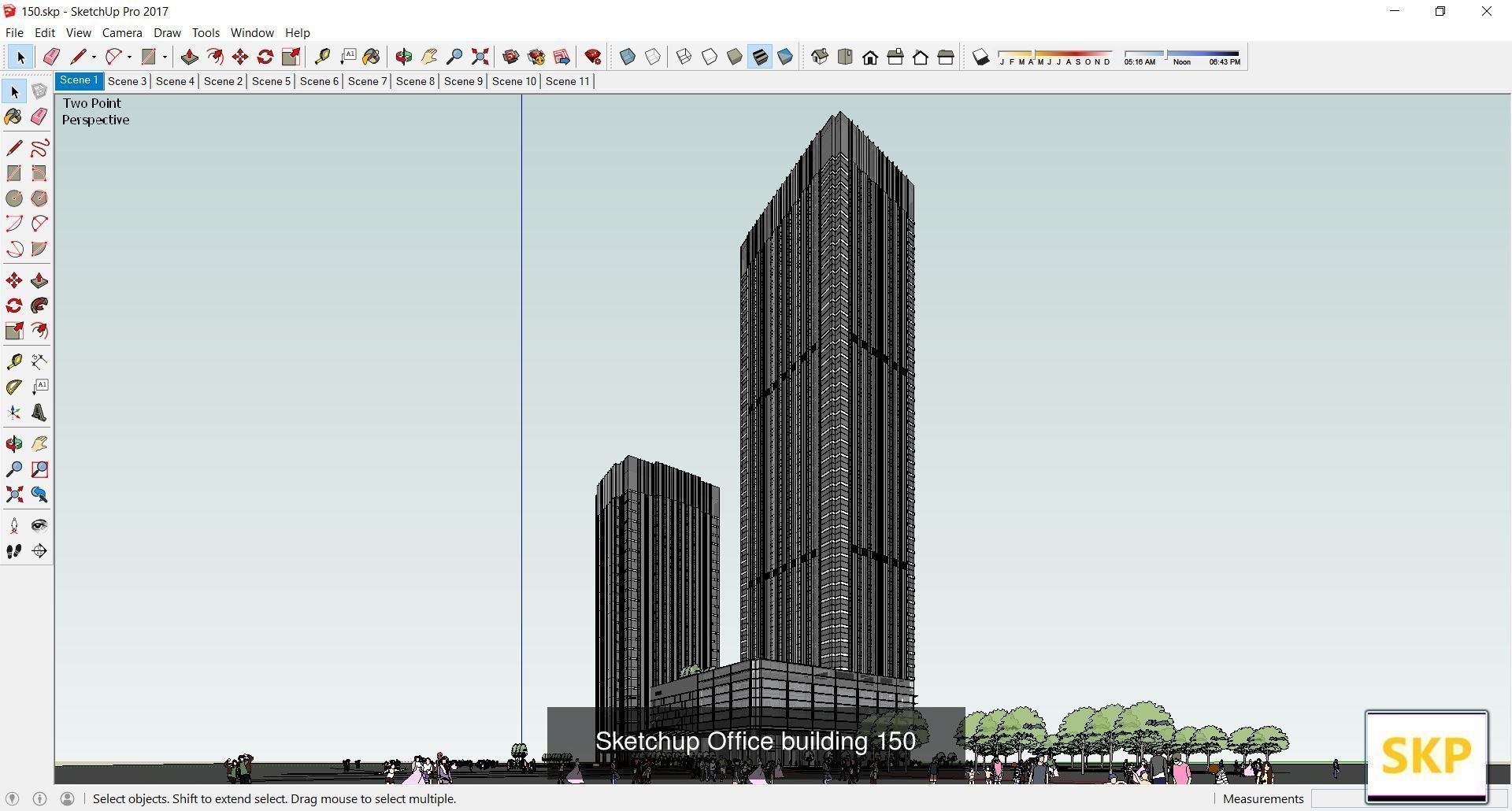 Collection 60 Sketchup Office models _286