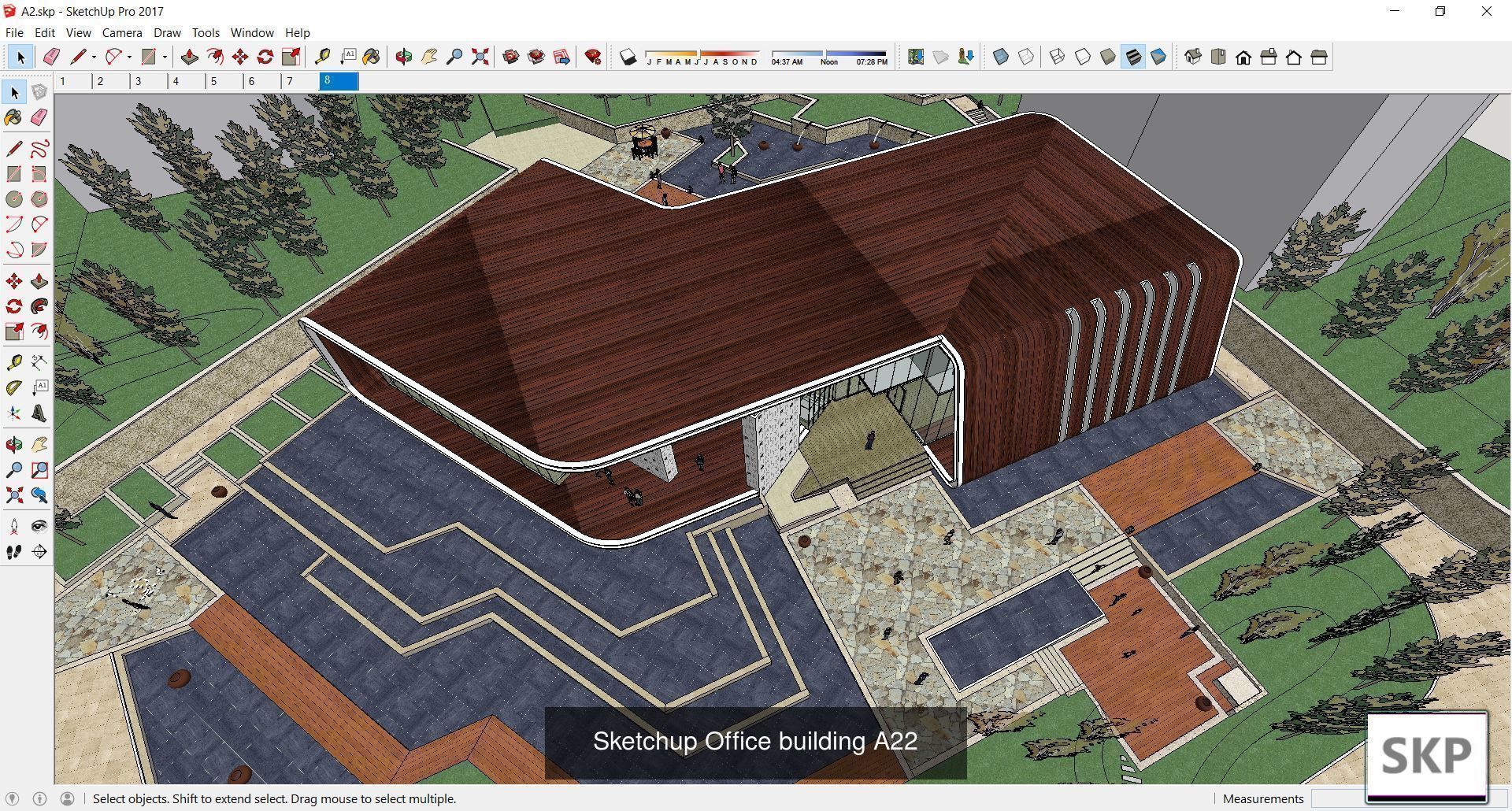 Collection 60 Sketchup Office models _294