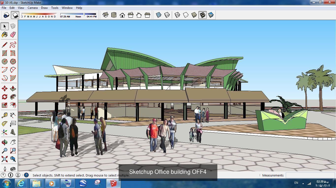 Collection 60 Sketchup Office models _354