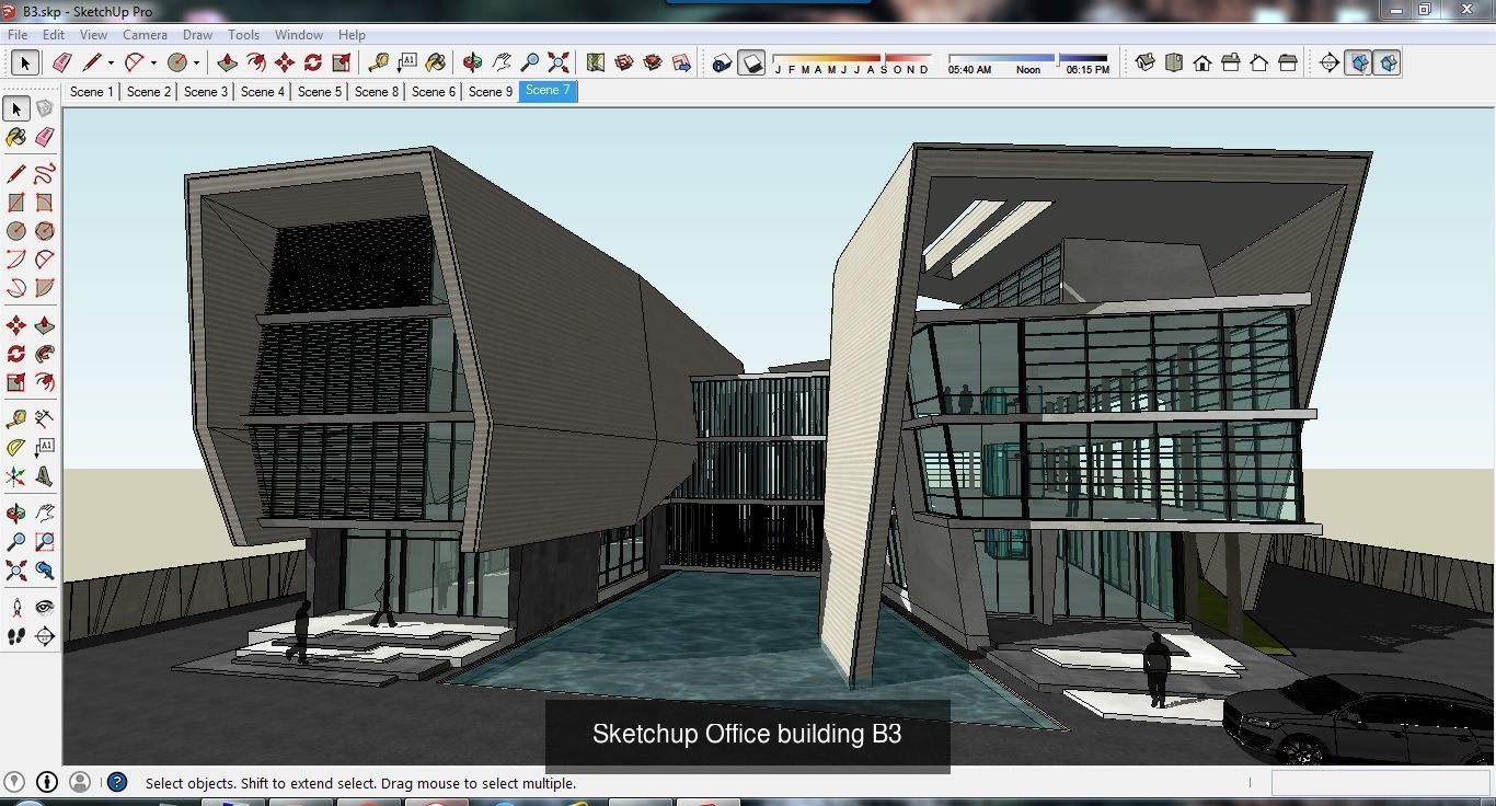 Collection 60 Sketchup Office models _297