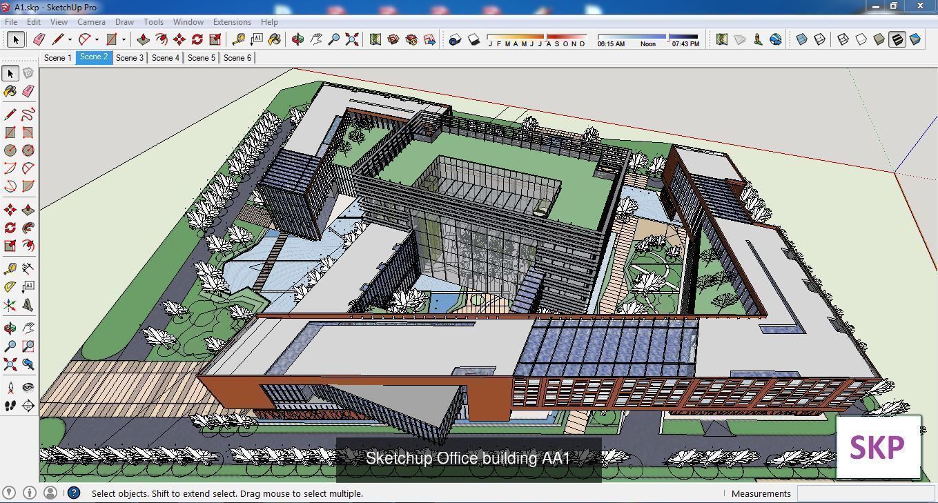 Collection 60 Sketchup Office models _295