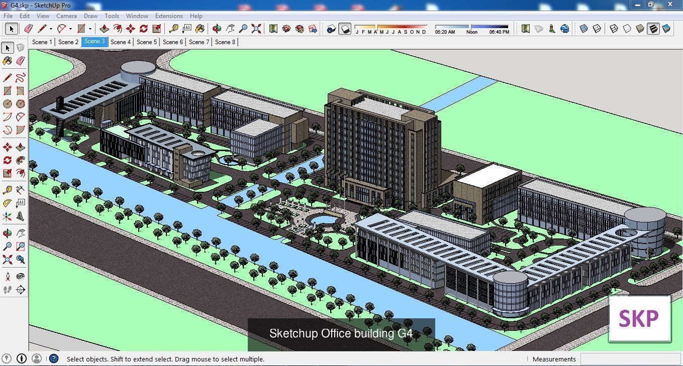 Collection 60 Sketchup Office models _313
