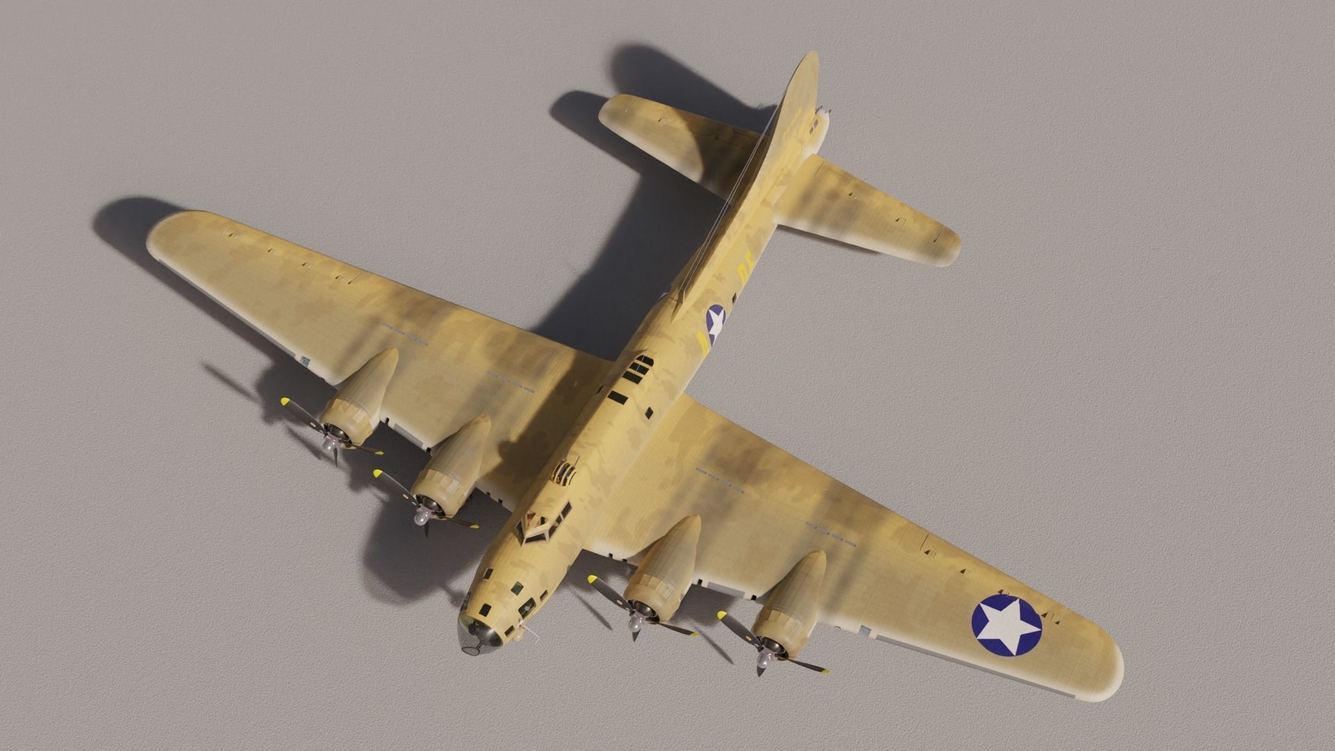 B-17F Memphis Belle 3D model_18