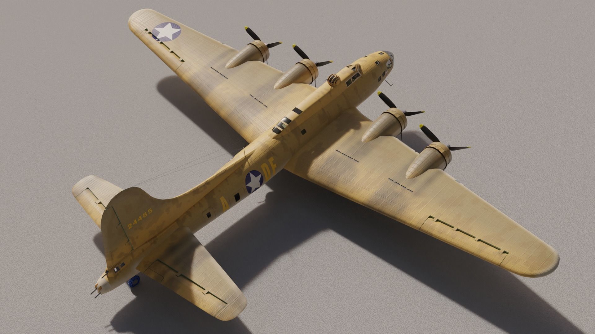 B-17F Memphis Belle 3D model_19