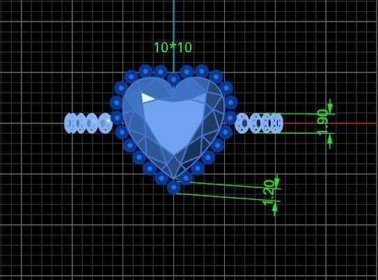 ring heart 3D print model_31