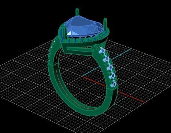 ring heart 3D print model_34